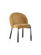 Dining Chairs with Fabric Upholstery Mustard 2 Pieces 63x60x83cm