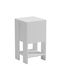 Argus Wooden White Bedside Table 30x30x55cm