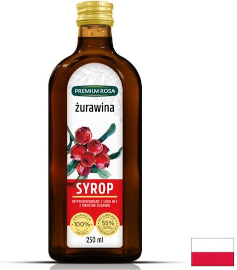 Premium Rosa Sirop Pentru Cocktailuri Cu Gust Cranberry 250ml