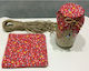 Stewehome Set Of 25 Fabric Jar Lid Covers With Cord Tie Beads White