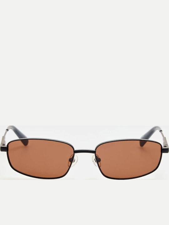 JACQUEMUS Black Sunglasses with Metallic Frame JACQUEMUS Black Sunglasses with Metallic Frame