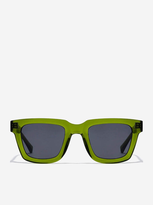 Hawkers One Uptown Men's Sunglasses with Green Horn-Rimmed Frame