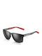 Unisex Sunglasses with Black Horn-Rimmed Frame and Black Lenses