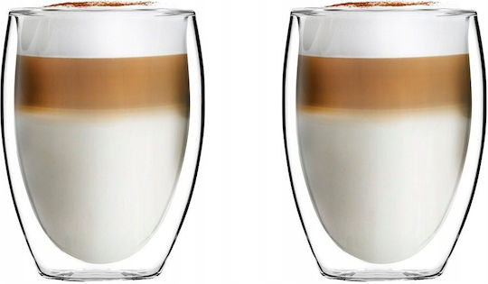 Vialli Design Set Brillen aus Glas 360ml 2 Stück