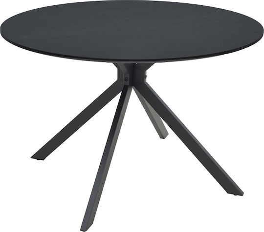 Xuson Τραπεζαρίας Μαύρο 120x120x75εκ. Xuson Τραπεζαρίας Μαύρο 120x120x75εκ.