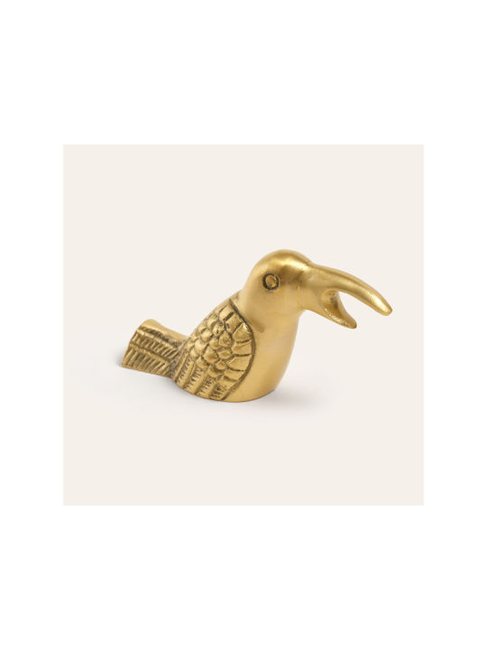 SteweHome Tischdekoration Gegenstand Messing Matt Goldene Textur Gold 9x3x5 cm