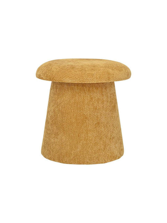 Living Room Stool Upholstered with Fabric Mustard