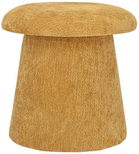 Taburet de Cameră de Zi Tapițat cu Material Textil Muștar