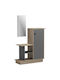 Song Hallway Furniture with Mirror & Shoe Rack Sonama/Grey 80x30x90cm