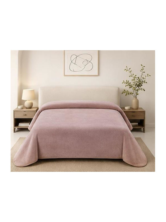 Linea Home Beverly Κουβέρτα Πικέ Μονή 160x220εκ. Πουδρα