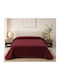 Linea Home Beverly Κουβέρτα Πικέ Μονή 160x220εκ. Μπορντω