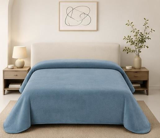 Linea Home Beverly Single Blanket 160x220cm Petrol Blue Linea Home Beverly Single Blanket 160x220cm Petrol Blue