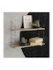 Ράφι Τοίχου Armoni Sacramento Oak 72x20x58εκ.