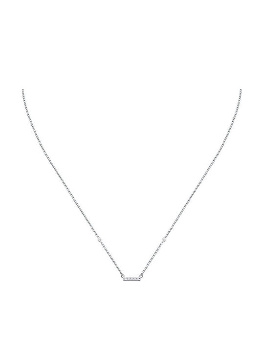 La Petite Story Necklace From Silver With Zircon