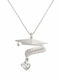 Ios Necklace Made of Silver with Zircon