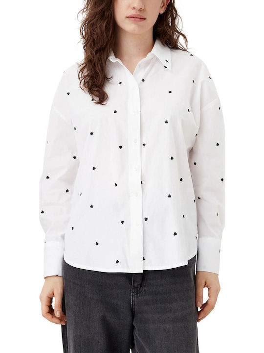 Jdy Μακρυμάνικο Γυναικείο Πουκάμισο White/black...