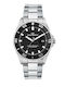 Caribe Sport Men's Watch 42mm Battery with Silver Stainless Steel Bracelet