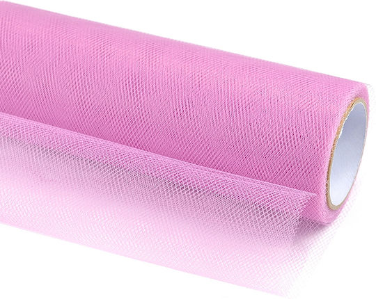 Smooth Tulle Powder Pink 30cm X 9m 1pc