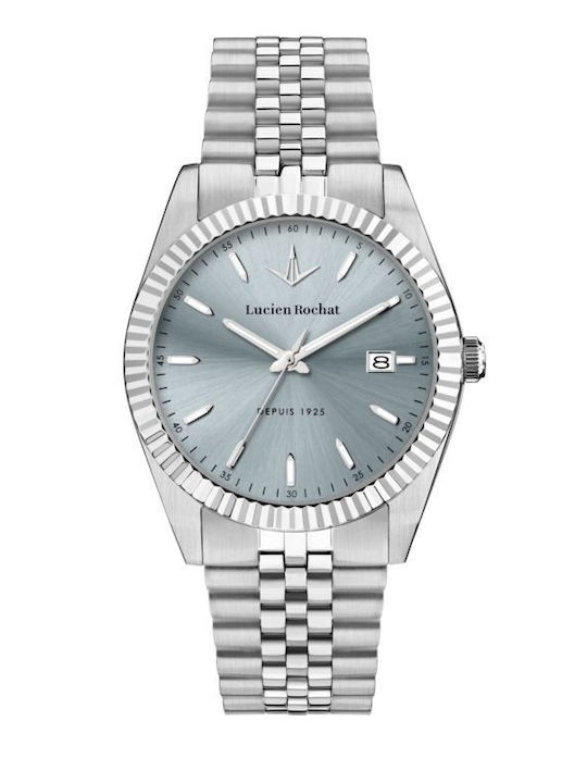 Men's Watch 41mm Battery with Silver Stainless Steel Bracelet