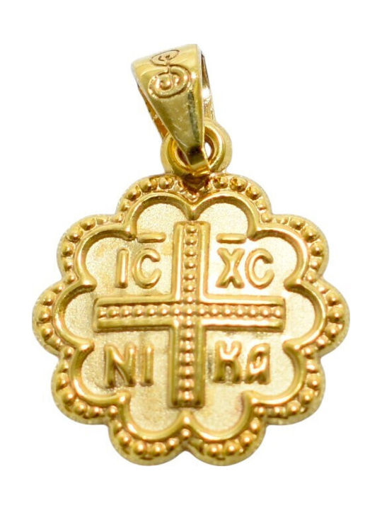 Gatsa Pendant Constantine Coin Gold 9K