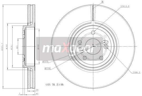Renault Bremsscheibe Vorderseite Espace Vel Satis 2.0-3.5 V6 02 9981810