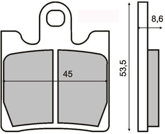 Brake Pads Motorcycle Suzuki Burgman 250cc 225 100 380