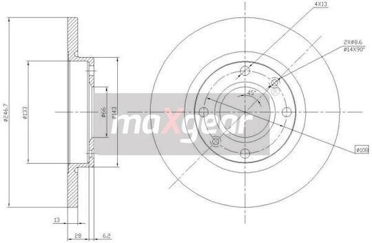 Citroen Bremsscheibe Vorderseite Xsara 206 986478887