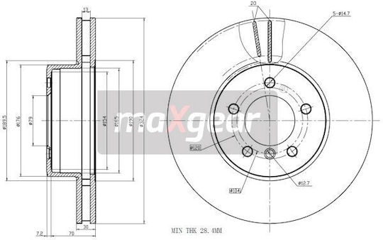 Δίσκος Φρένων Bmw Εμπρός E60 E61 9917211