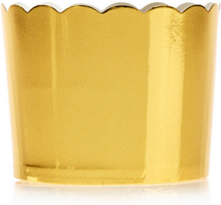 Papierförmchen Cupcake Gold 6x6cm 10 Stück