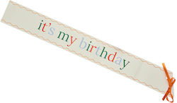 Κορδέλα "it's My Birthday" Χάρτινη Πράσινα Πορτοκαλί & Σιέλ Γράμματα