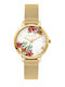 Oui & Me Women's Watch 32mm Battery with Gold Metal Bracelet