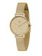 Chronostar Womens Watch 32mm Battery Gold Metal Bracelet