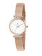 Chronostar Women's Watch 28mm Battery with Pink Gold Metal Bracelet