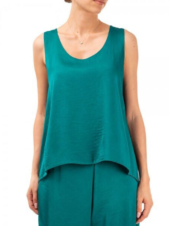 Moutaki Women's Sleeveless Blouse Emerald