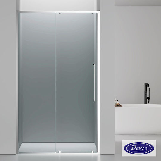 Devon Elli Καμπίνα Ντουζιέρας με Συρόμενη Πόρτα 110x200cm Chrome
