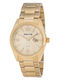 3Guys Men's Battery Watch with Gold Metal Bracelet