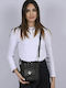 Ψάθινη Damenhandtasche Crossbody / Schulter Schwarz
