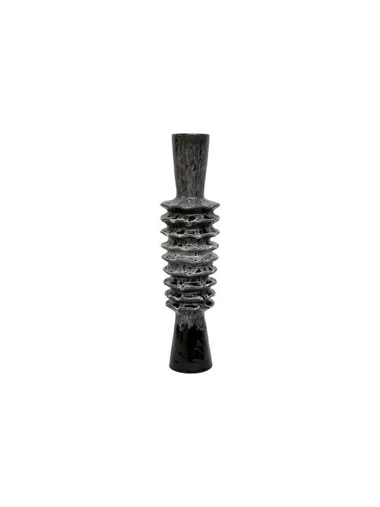 Fylliana Decorative Ceramic Grey Vase 13xH51cm