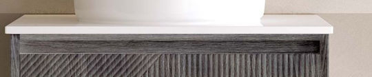 Gloria Zizanio Top Chiuvetă De Baie Piatră 60x50cm Albă
