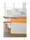 Living Home Super-Doppel Bettlaken mit Gummibettlaken 160x200cm Pfirsich