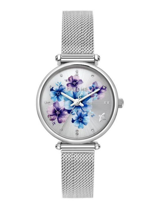 Oui & Me Women's Watch 33mm Battery with Silver Stainless Steel Bracelet