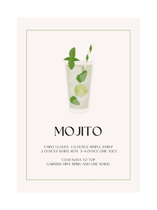 Poster Mojito Cocktail Pst25423 30cm X 40cm-71030pd154515