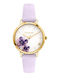Oui & Me Women's Watch 32mm Battery with Purple Rubber Strap