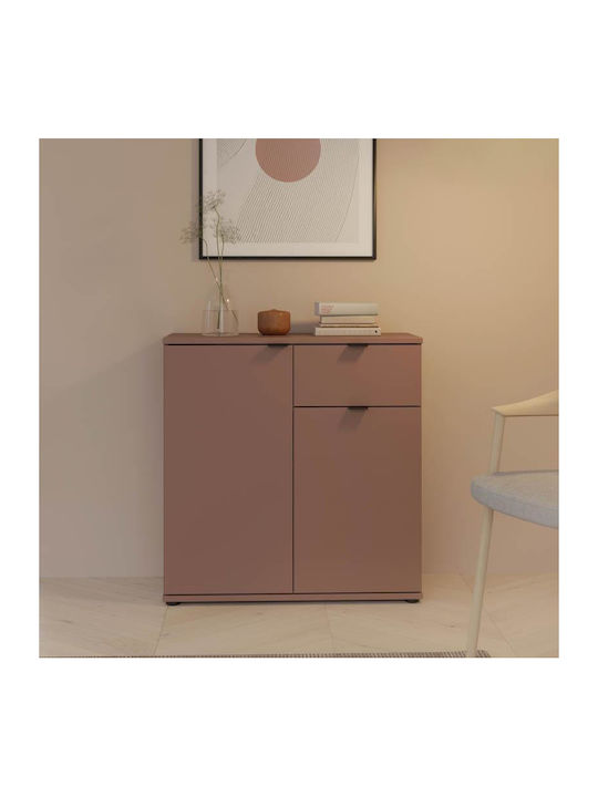 Συρταριέρα Κρεβατοκάμαρας Ξύλινη Terracotta 80x34x83εκ.