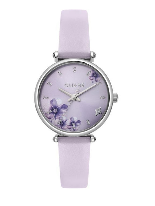 Oui & Me Women's Watch 33mm Battery with Purple Rubber Strap