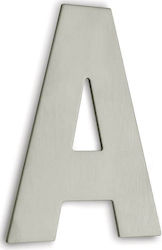 Γράμματα Κατοικιών Convex 123 Σατινέ Inox Υ10cm Γράμμα Α