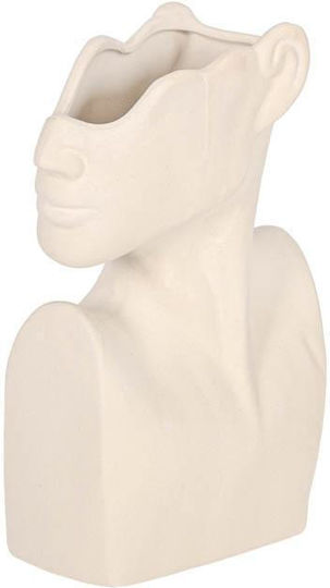 Fylliana Ceramic White Plant Pot 18x7x26cm