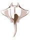 Crazy Needles Pink Gold Earring