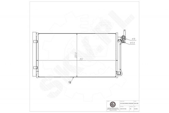 SKV Radiator de apă pentru Land Rover Discovery Sport / Range Rover Evoque