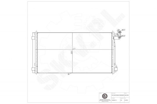 SKV Ψυγείο Νερού Αυτοκινήτου για Seat Alhambra Volkswagen Sharan